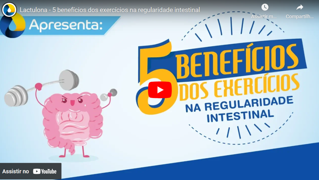 Thumbnail do vídeo: "5 benefícios dos exercícios na regularidade intestinal" de Lactulona