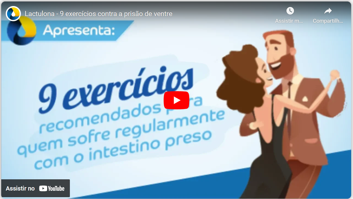 Thumbnail do vídeo: 9 exercícios contra a prisão de ventre de Lactulona